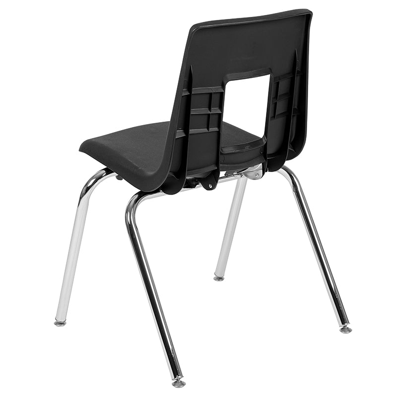 Black Student Stack Chair 18"