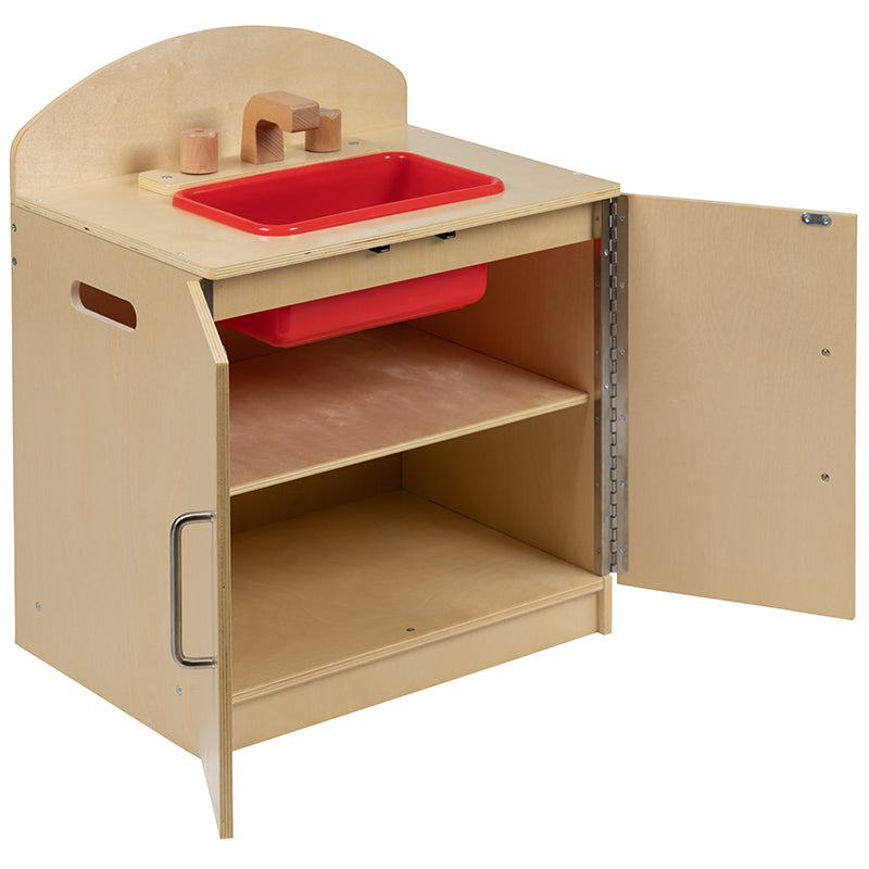 Childrens Wooden Kitchen Sink