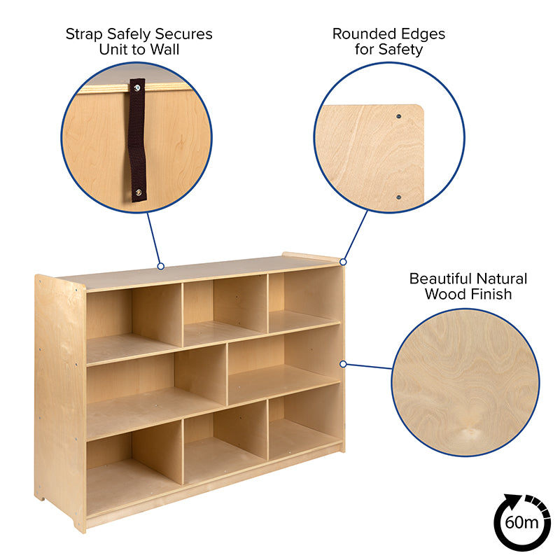 Wood Classroom Storage Cabinet