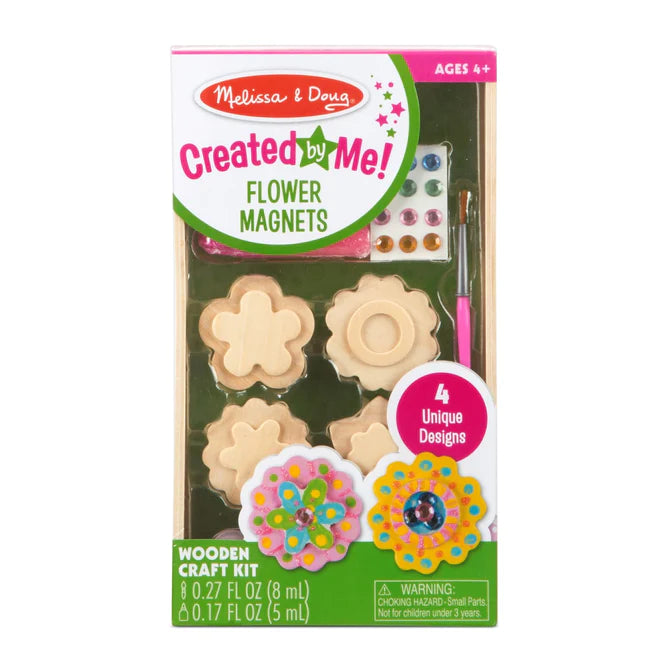 Created by Me! Flower Magnets Wooden Craft Kit-Wood Crafts