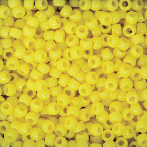 Beads Pony 6mmx9mm Yellow 1000Count