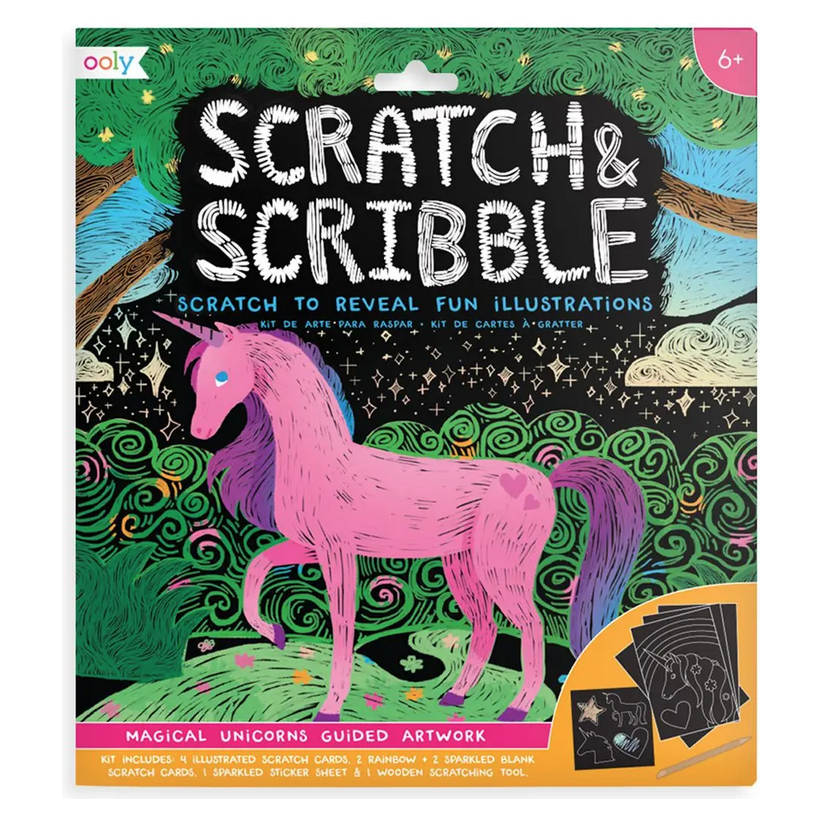 Magical Unicorn Scratch and Scribble Scratch Art Kit