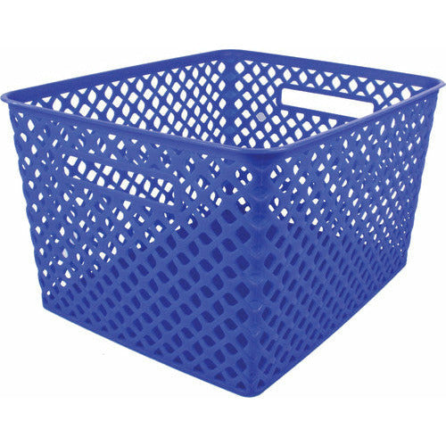 Woven Basket, Large, Blue