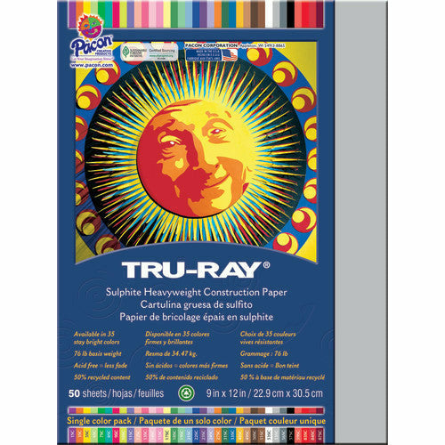 Tru-Ray® Fade-Resistant Construction Paper, 9" X 12"-Dark Brown