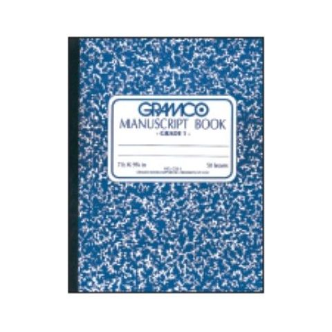 Grade 1 Manuscript Book - Sewn 10" x 8", 50 Sheets