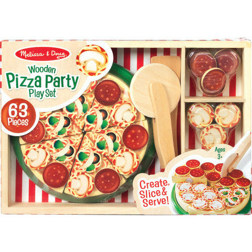 Wooden Pizza Party Play Set