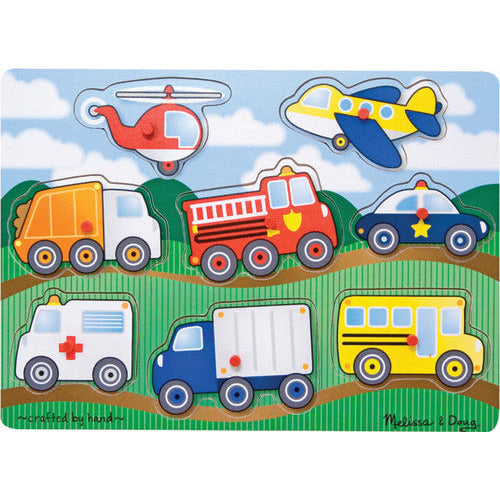 Vehicles Peg Puzzle