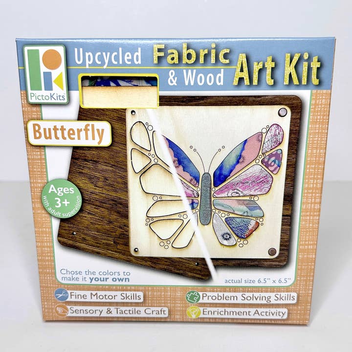 Fabric & Wood Art Kit - Butterfly