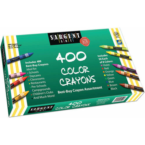 Sargent Art® Best Buy Crayon Assortment, 400 Standard Crayons