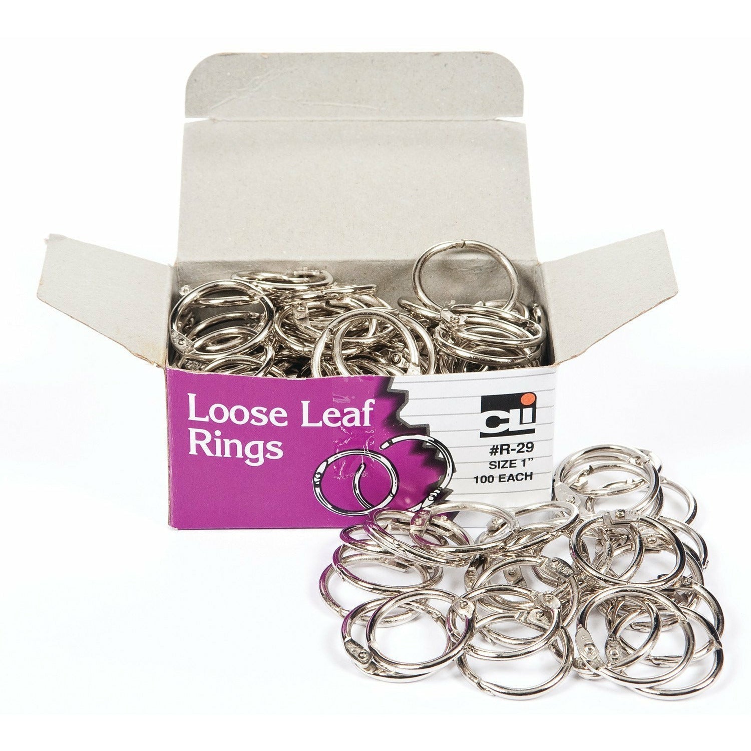 Book Rings-1.5", Box of 100