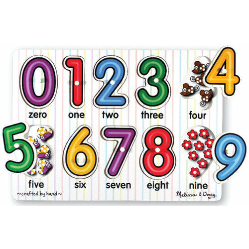 See-Inside Numbers Peg Puzzle