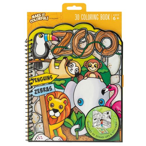 ZOO -3D COLORING BOOK