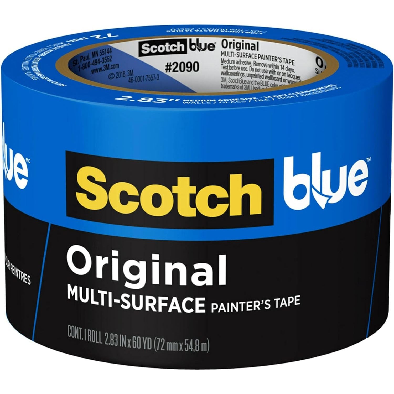 Original Multi-Surface Painter's Tape, 2.83 Inches x 60 Yards