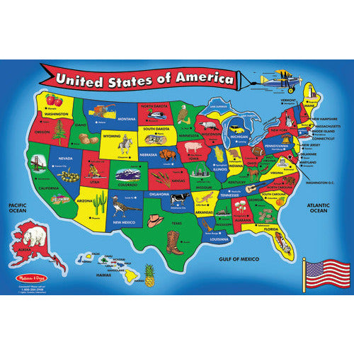 U.S.A. Map Floor Puzzle