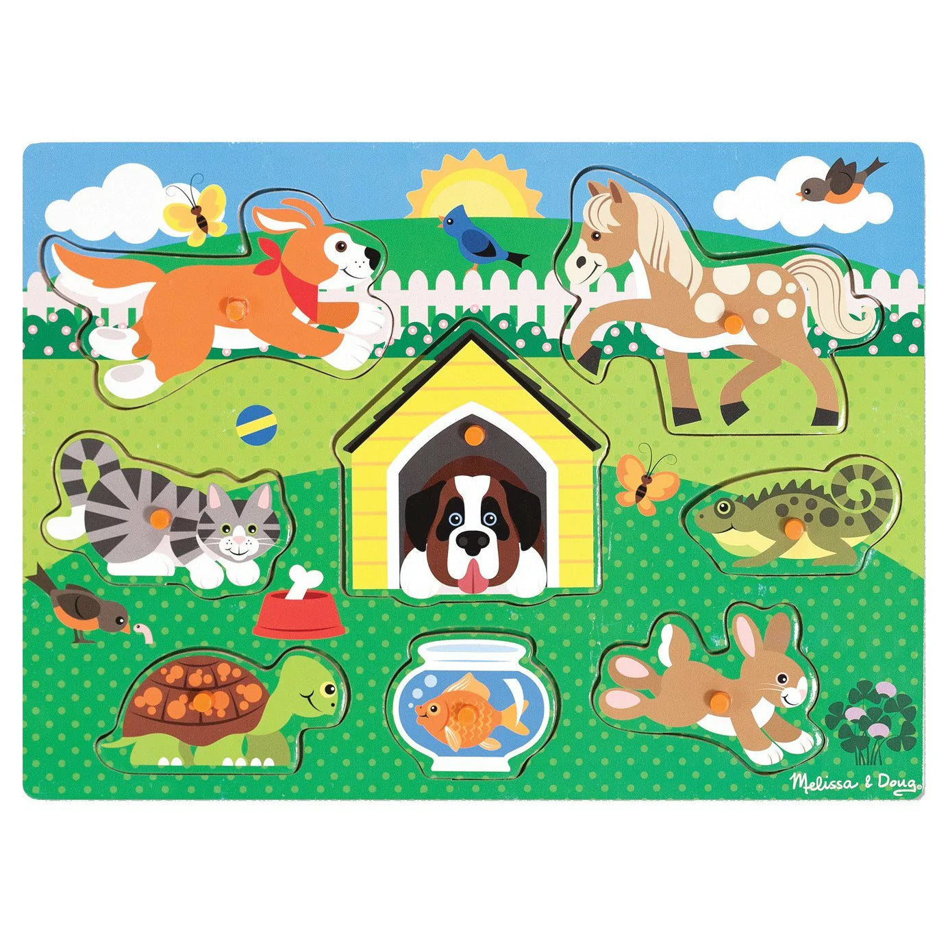 Friendly Pets Peg Puzzle