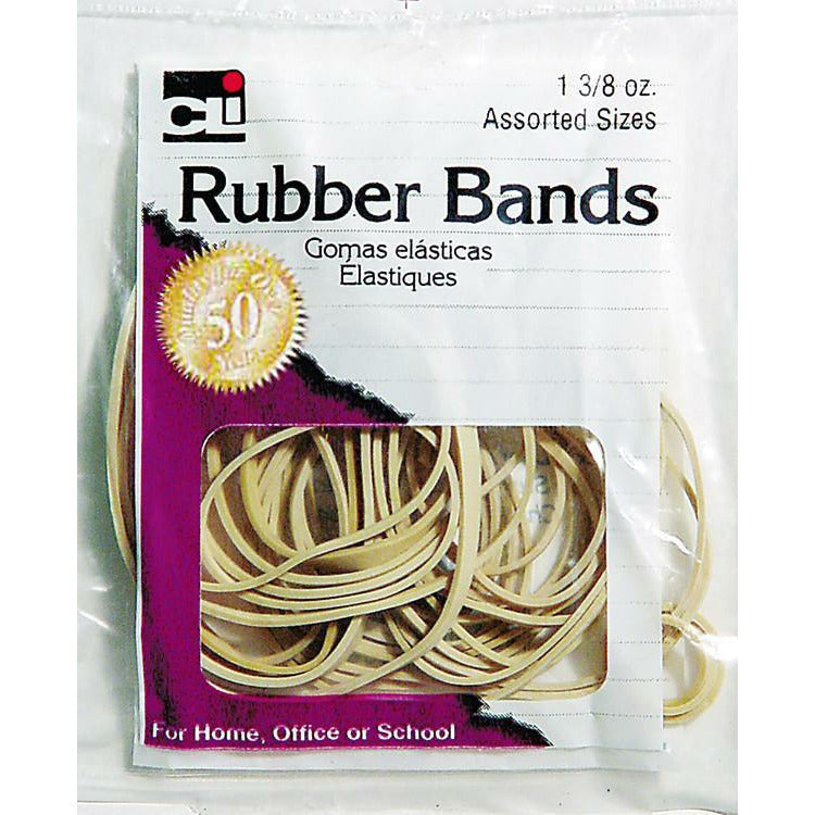 Rubber Bands, Natural Color, 1 0.375 oz. bag