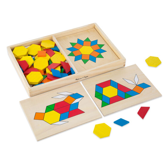 Wooden Pattern Blocks & Boards