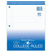 3-Hole College Ruled Filler Paper - 130 Sheets - A1 School Supplies