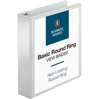 Round-ring View Binder, 3-Ring, 2" White - A1 School Supplies