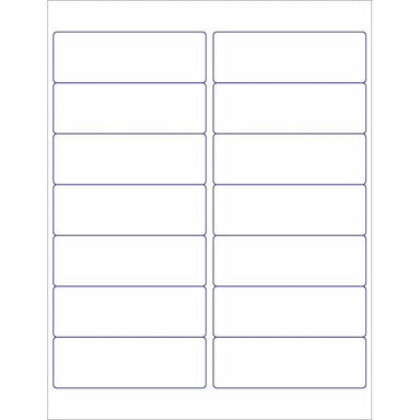 14 Labels Per Sheet 1-1/3" x 4" White Address Labels - A1 School Supplies