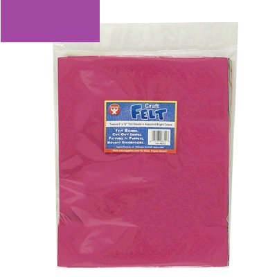 12 Felt Sheets 9" x 12" - A1 School Supplies