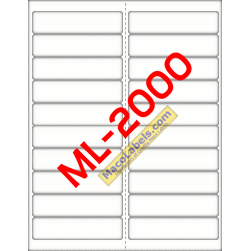 20 Labels Per Sheet 4" x 1" White Address Labels - A1 School Supplies