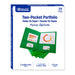 BAZIC Premium Color 2-Pocket Portfolio (25/Box) - A1 School Supplies