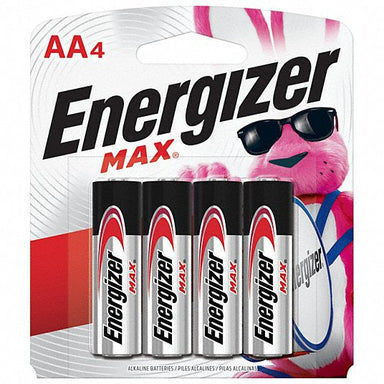 Energizer MAX Alkaline Batteries - AA - 4/Pack - A1 School Supplies