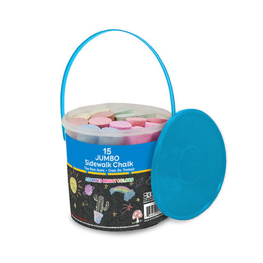 BAZIC Jumbo Color Chalk (15/Bucket) - A1 School Supplies