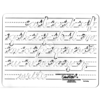 Handwriting Instruction Guide Template, Lowercase Cursive - A1 School Supplies