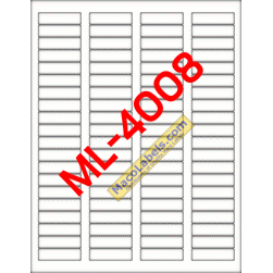 Matte Clear 1/2" X 1-3/4" Return Address Labels, 80 Labels Per Sheet - A1 School Supplies