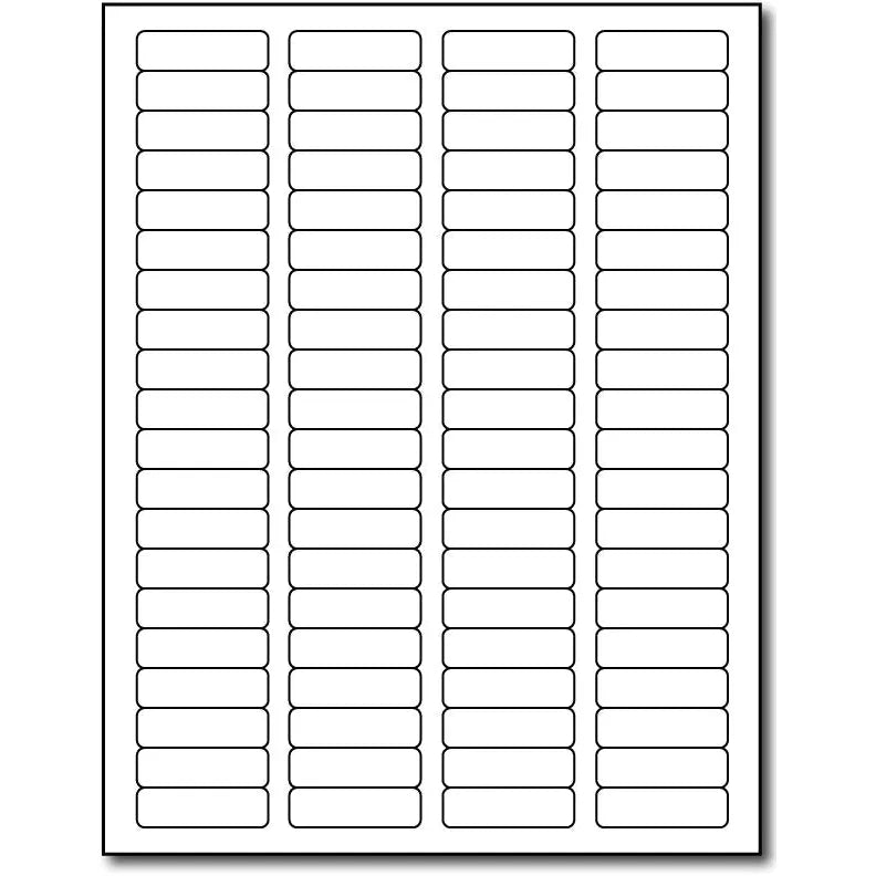 Removable Labels - 1 3/4" X 1/2"