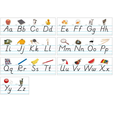 Photo & Modern Manuscript Alphabet Lines Bulletin Board Set, 2 Sets - A1 School Supplies