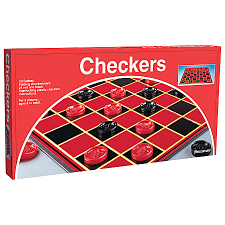 Checkers Game, Pack of 6