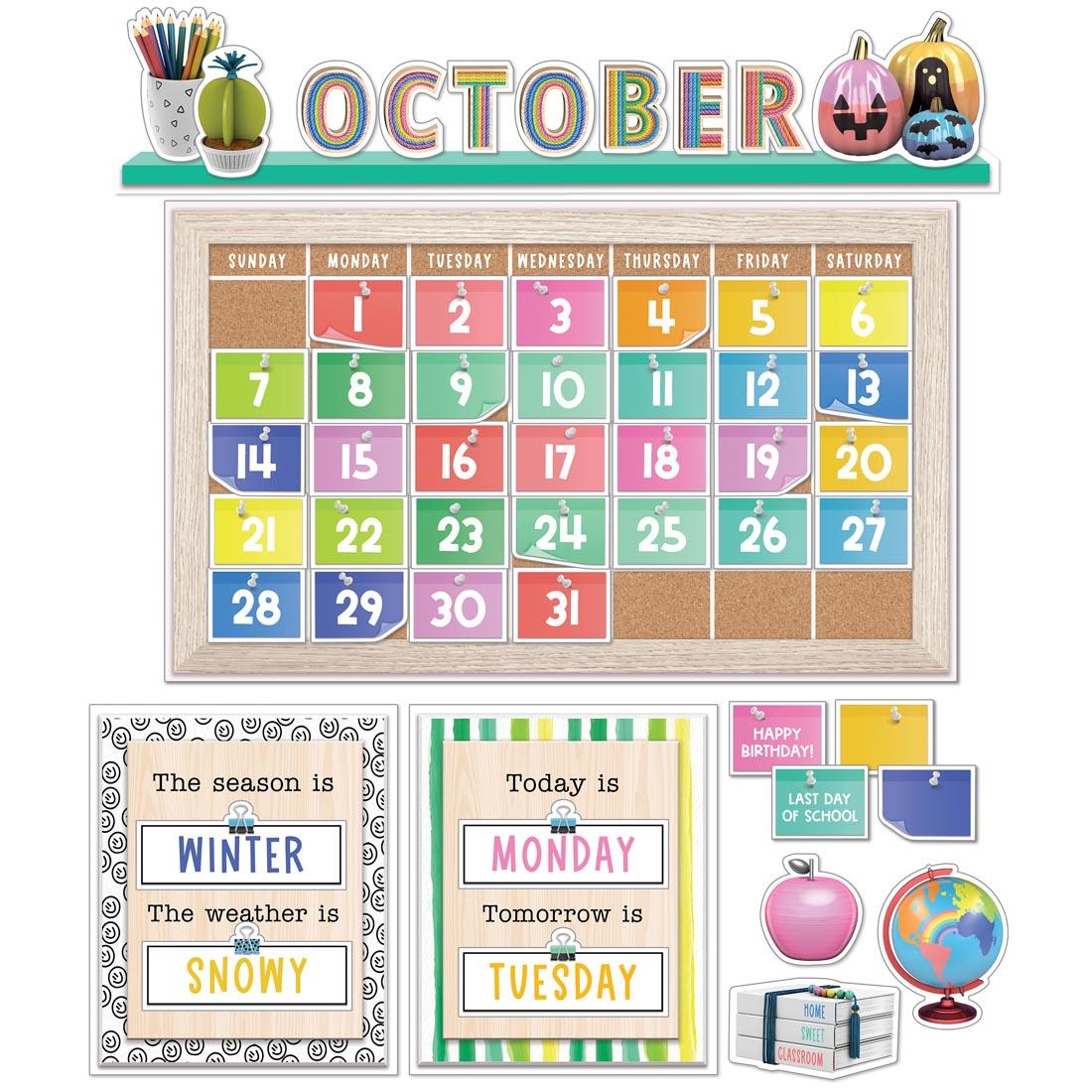 Creatively Inspired Calendar Bulletin Board Set, 2 Sets