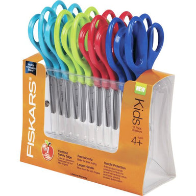 Fiskars® Pointed-tip Kids Scissors (5 in.), 12 Pack - A1 School Supplies