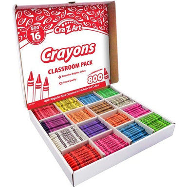 Crayons Classroom Pack, 800 Count - A1 School Supplies