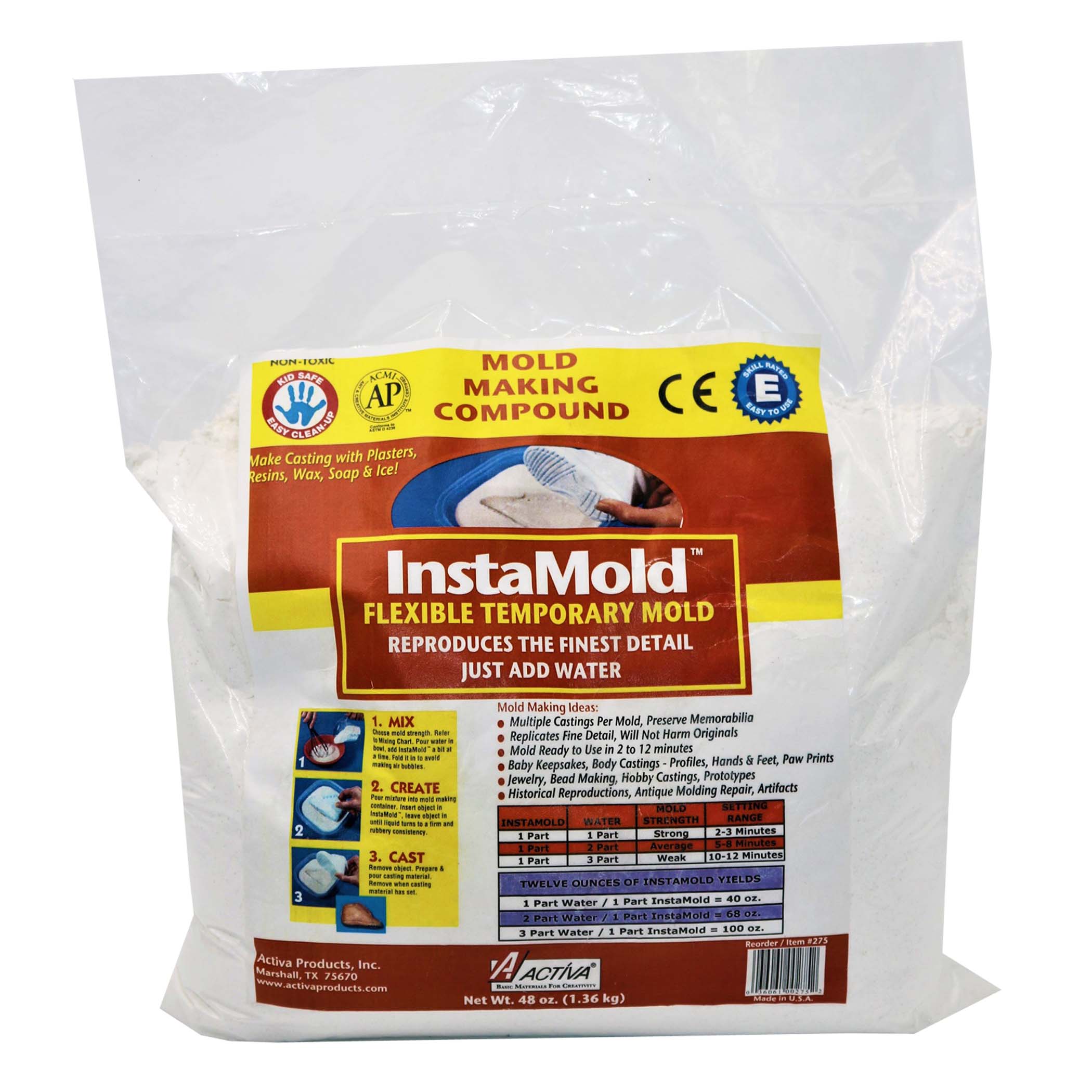 InstaMold™ Flexible Temporary Mold, 48 oz.