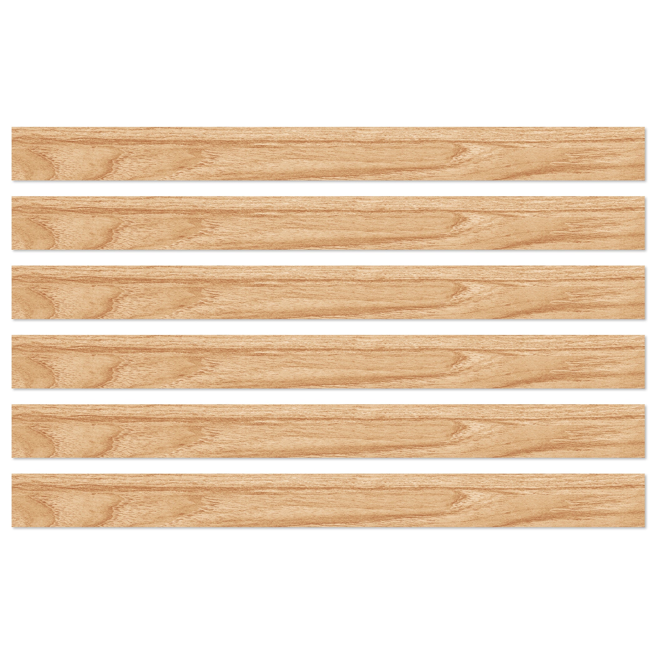 Grow Together Light Wood Grain Straight Borders, 36 Feet Per Pack, 6 Packs