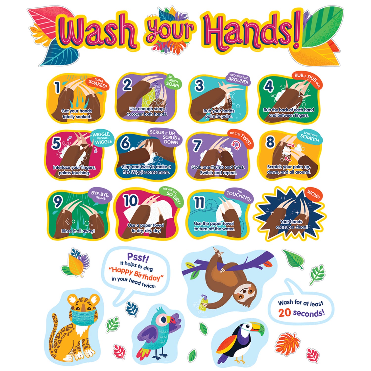 One World Handwashing Bulletin Board Set