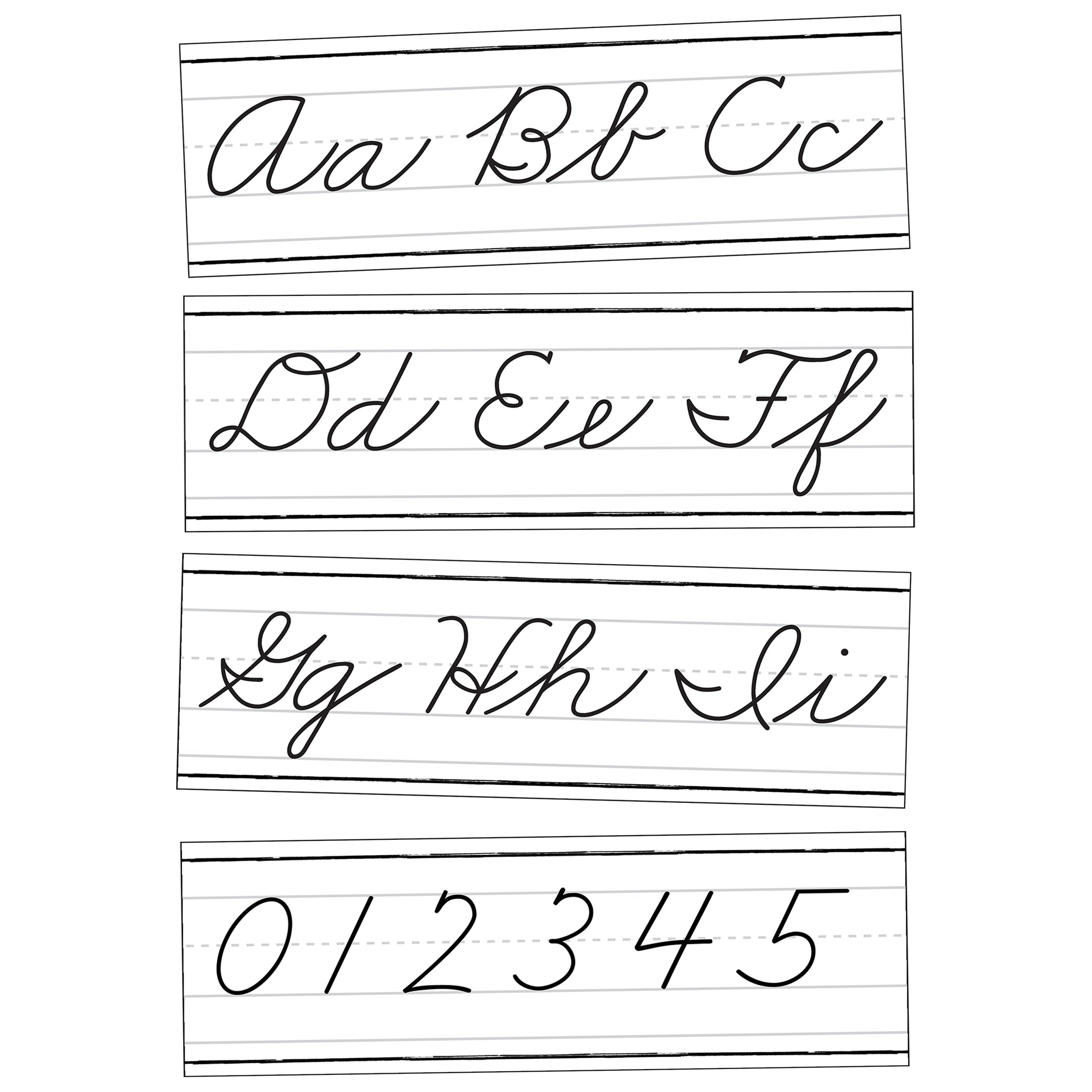 Farmhouse Alphabet Line: Cursive Bulletin Board Set