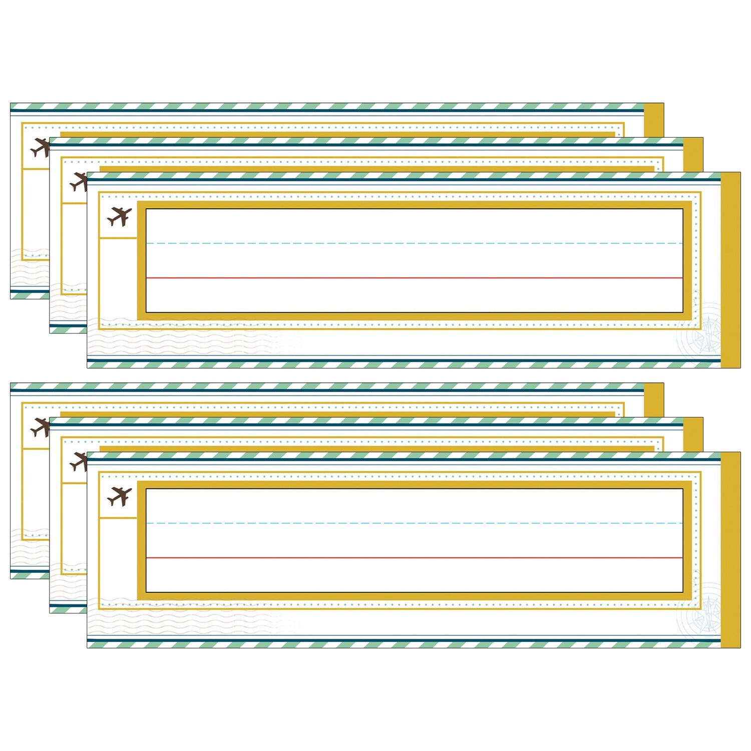 Let's Explore Nameplates, 36 Per Pack, 6 Packs - A1 School Supplies