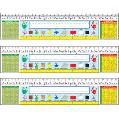 Traditional Manuscript Nameplates, Grade 1-3, 36 Per Pack, 3 Packs - A1 School Supplies