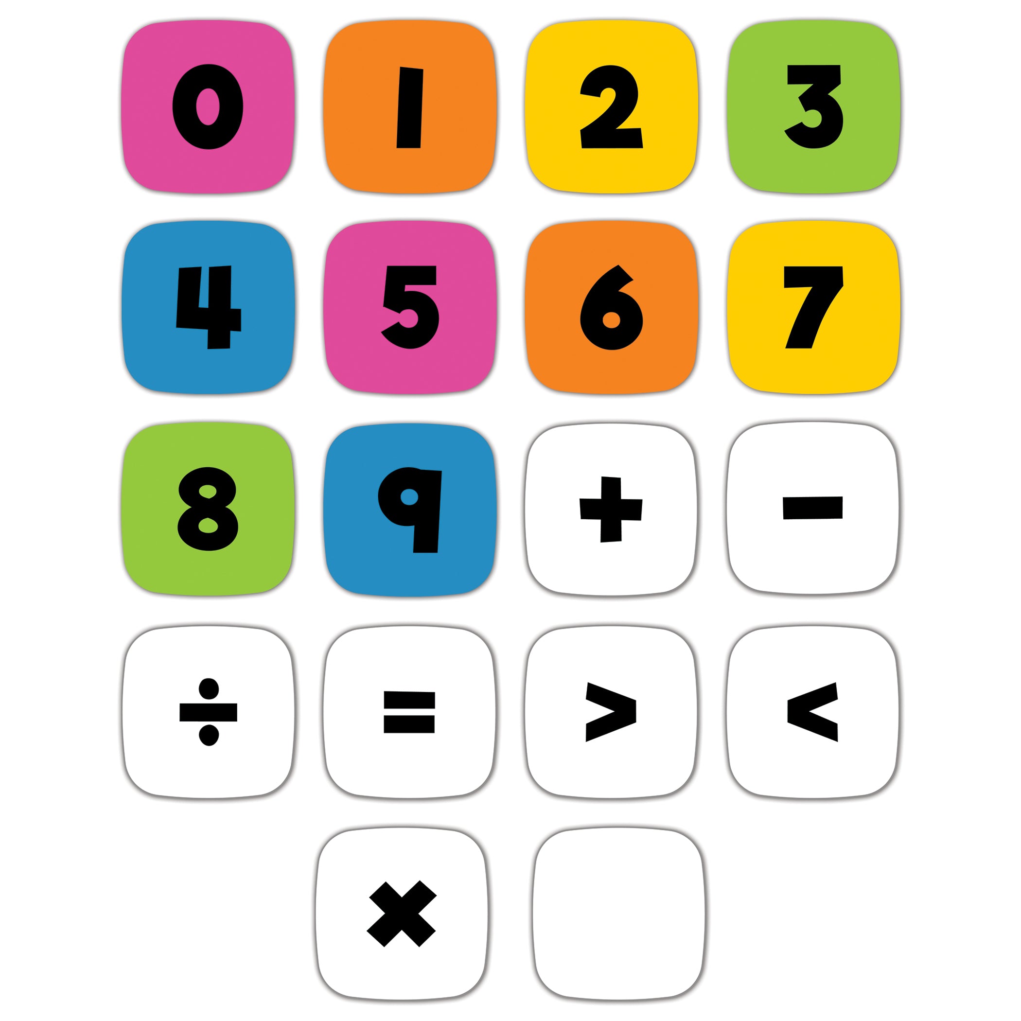 Edu-Clings Silicone Set: Numbers & Operations Manipulative - A1 School Supplies