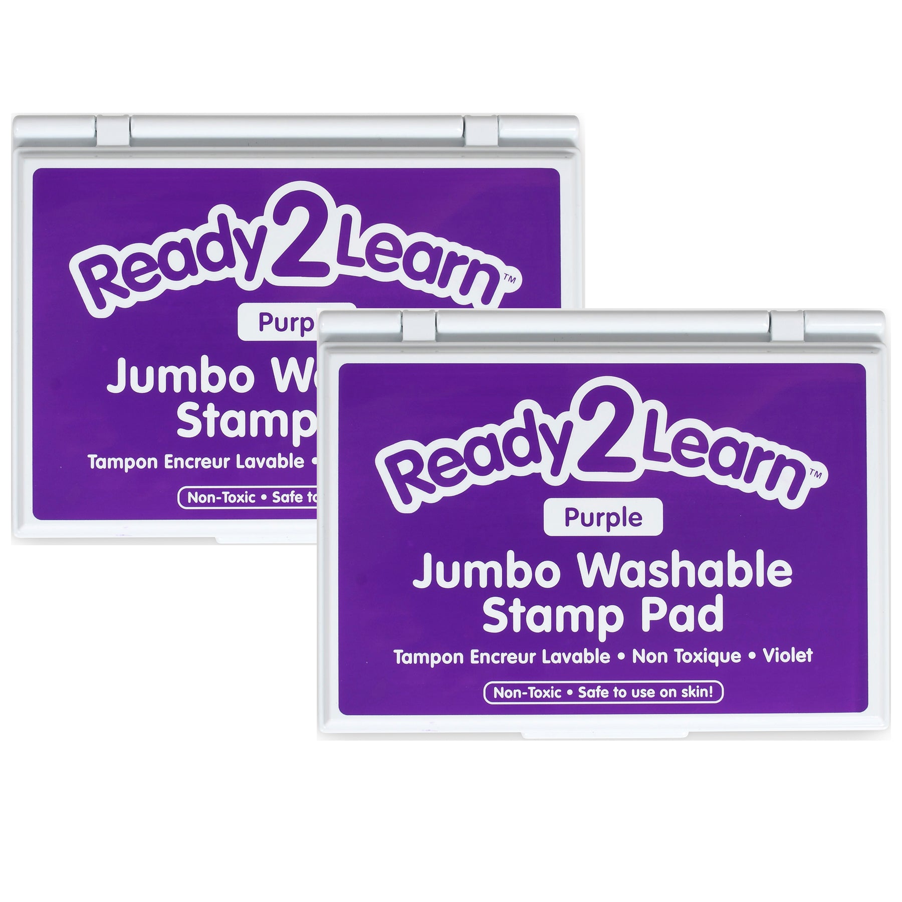 Jumbo Washable Stamp Pad - Purple - 6.2"L x 4.1"W - Pack of 2