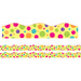 Borders/Trims, Magnetic, Scallop Cut - 1-1/2" x 24", Colorful Dot Theme, 24' per Pack, 2 Packs - A1 School Supplies