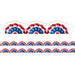 Borders/Trims, Magnetic, Scallop Cut - 1-1/2" x 24", Patriotic Theme, 24' per Pack, 2 Packs - A1 School Supplies