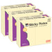 Sticky Note Pads, 3" x 5" Plain, 12 Per Pack, 3 Packs - A1 School Supplies