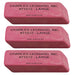 Large Natural Rubber Pink Wedge Erasers, 12 Per Box, 3 Boxes - A1 School Supplies