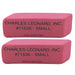 Small Natural Rubber Pink Wedge Eraser, 36 Per Pack, 2 Packs - A1 School Supplies